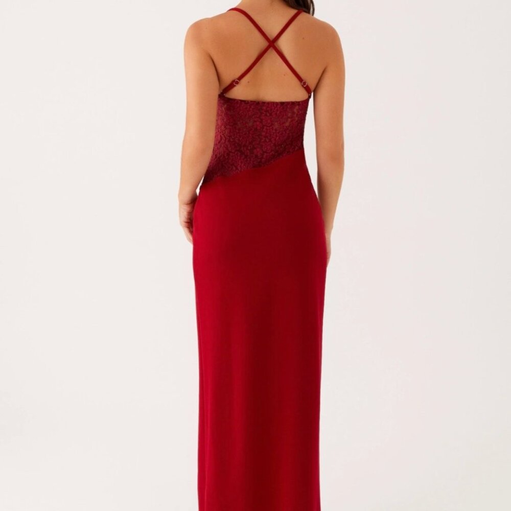 Peppermayo Heartbreaker Maxi Dress - Deep Red - Picture 2 of 4